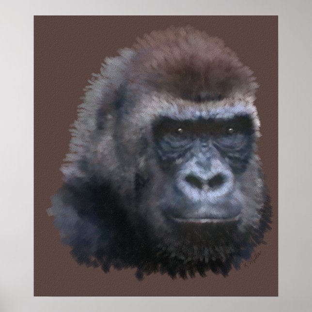 Silverback Gorilla Poster (Framsidan)