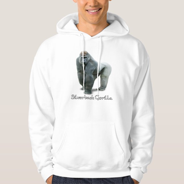 Silverback Gorilla Pullover Hoodie (Framsida)