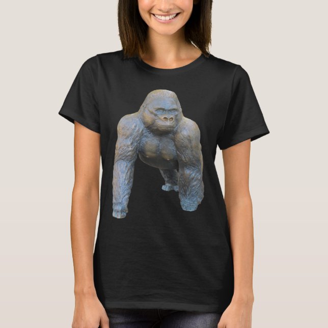 Silverback Gorilla Silver Back Primate Ape 7 T Shirt (Framsida)