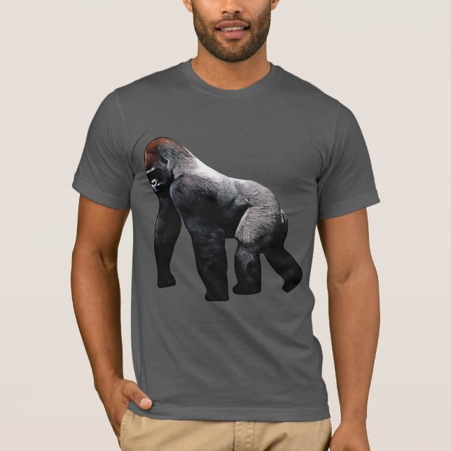 Silverback Gorilla Zoo Animal Primate T Shirt (Framsida)