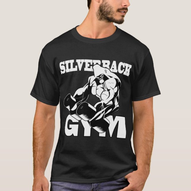 Silverback Gym Silverback Bodybuilding Gym entusia T Shirt (Framsida)