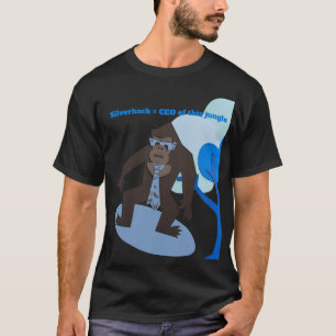 Silverback = verkställande direktör för denna djun t shirt
