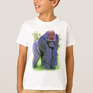 Silverbackgorilla i olja t-shirt