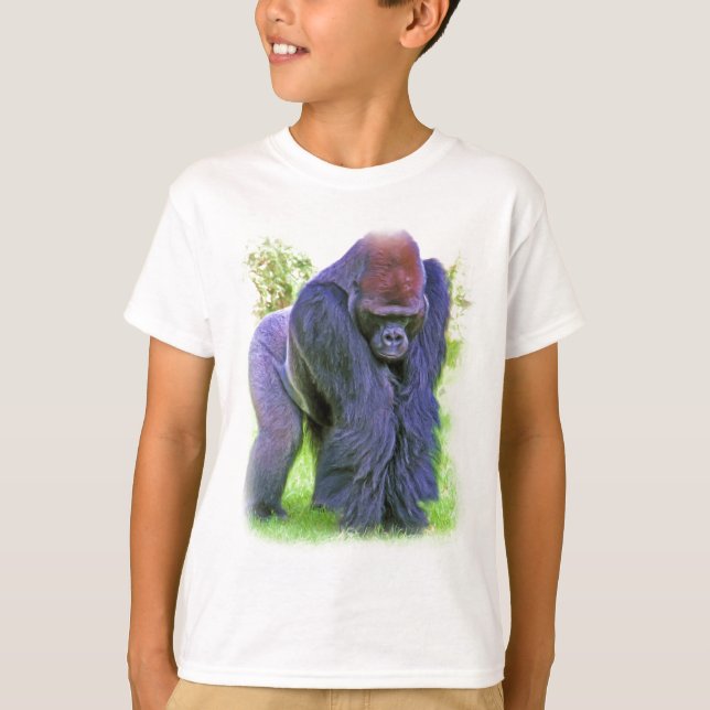 Silverbackgorilla i olja tröja (Framsida)