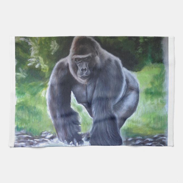 Silverbackgorilla Kökshandduk (Horisontell)