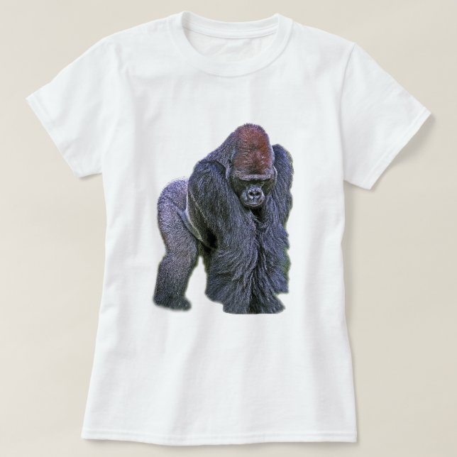 Silverbackgorilla, vitbaksida (g2p2) tröja (Design framsida)
