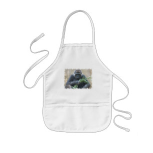 Silverbackgorillabarns förkläde