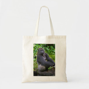 Silverbackgorillatotot hänger lös tygkasse