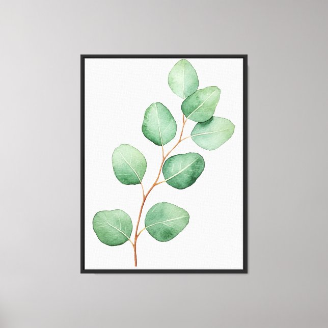 Silverbladig eucalyptus canvastryck (Framsida)