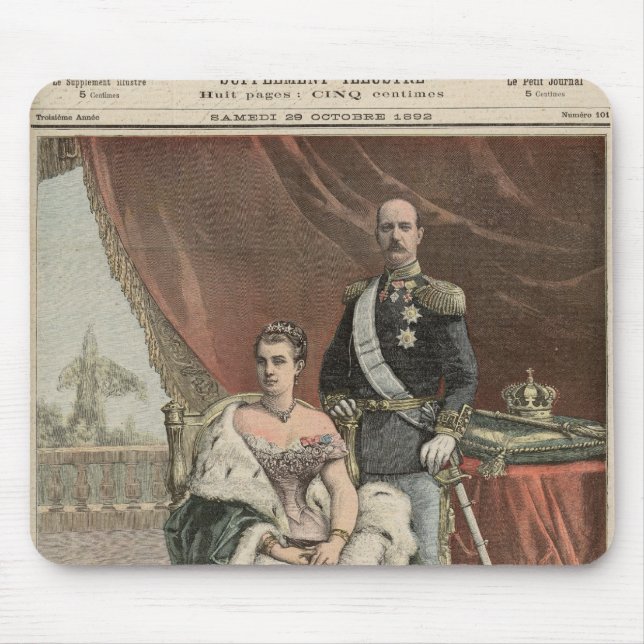 Silverbröllopsdagen av kungen musmatta (Framsidan)