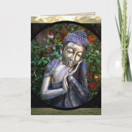 SilverBuddha för kort | födelsedag