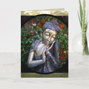 SilverBuddha för kort födelsedag