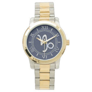 SilverCapricornZodiac undertecknar Armbandsur