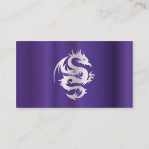 Silverdrake på imperialistiska lilor visitkort