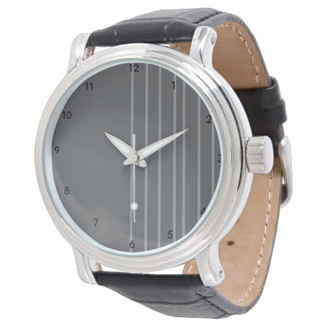 Silverdrapering Nålsnål Armbandsur (Vinklad)
