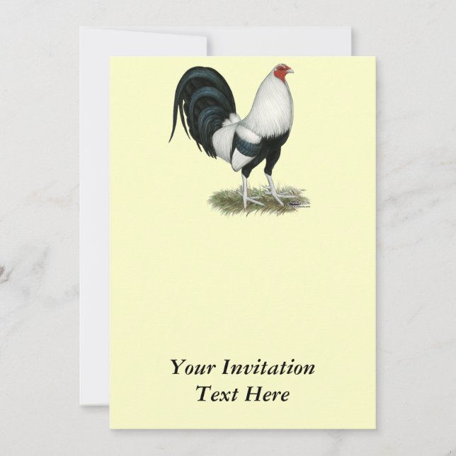 SilverDuckwing Gamecock Inbjudningar (Framsida)