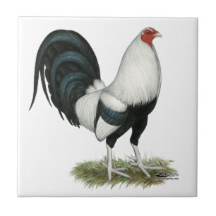 SilverDuckwing Gamecock Kakelplatta