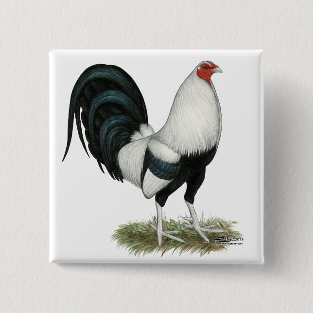 SilverDuckwing Gamecock Knapp (Framsida)