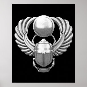 SilveregyptierScarab Poster