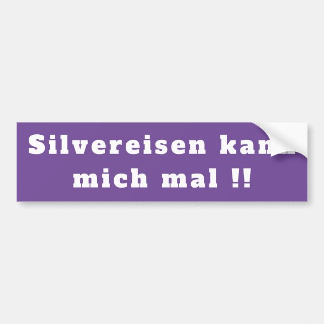 Silvereisen kann mich mal Autoaufkleber Bildekal (Framsidan)