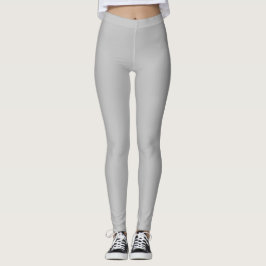 Silverfärg Solid Enkel Leggings