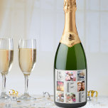 Silverfärgad fotokollage BFF metallisk<br><div class="desc">En unik present till din/dina bästa vänner som firar ditt liv tillsammans med en kollage av 6 av dina egna foton,  bilder. En trendig falsk silverfärgad metallisk bakgrund. Bokstäverna BFF är skrivna i falskt silver med en ballongstilad teckensnitt.</div>