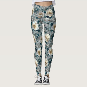 Silverfärgad Träningskläder Gardenias Kronblad Tac Leggings