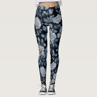 Silverfärgade Cardio Gardenias Tematiska Gåvor Til Leggings