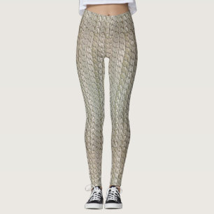 SilverFauxormen flår damaskermanlign/kvinnligt Leggings