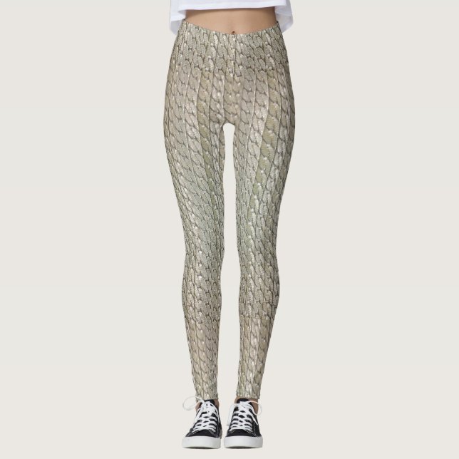 SilverFauxormen flår damaskermanlign/kvinnligt Leggings (Framsida)