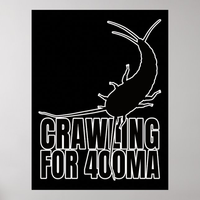 Silverfish Primitive Insekt - Entomology Geek Poster (Framsidan)