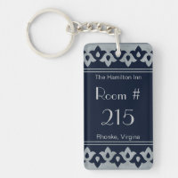 SilverFleur di Lis hotellrum Keychain