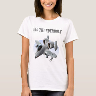 Silverflygplan för Thunderbolt A10 Tee