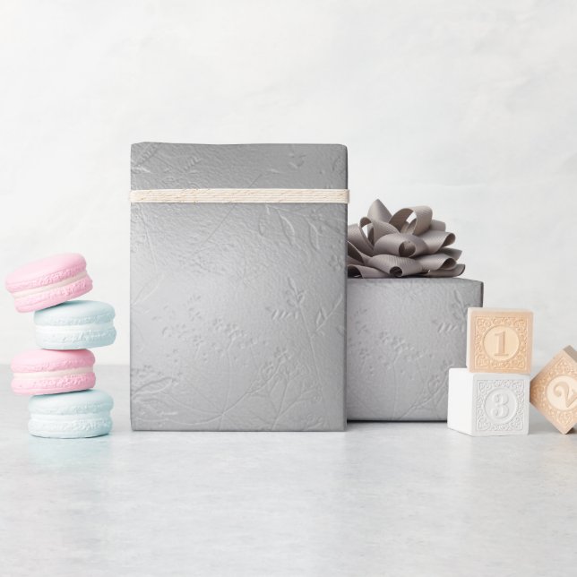 Silverfolie Elegant Fest Presentpapper (Baby Shower)
