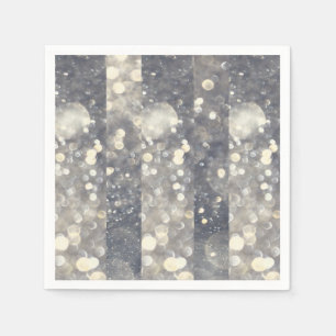 Silverglans Glitter Glamour Glam Modern Trendig Pappersservett