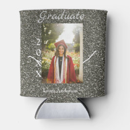 Silverglitter-fotot studenten lägger till namn-kla