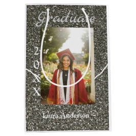 Silverglitter-fotot studenten lägger till namn-kla