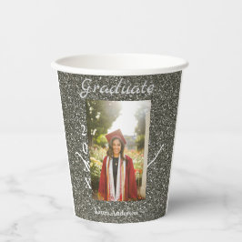 Silverglitter-fotot studenten lägger till namn-kla