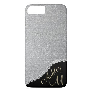 Silverglitter och diamantLookMonogram
