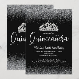 Silverglitter, Quinceanera inbjudningar