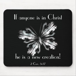 Silvergrå färgfjäril musmatta