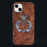 Silvergrå skotsk tisteldekoration på en<br><div class="desc">En silverkromad skotsk tistel över en mahogny trästruktur tryckt dekoration på en anpassad high-end telefonfodral. Låter bra, en bra presentidé.
Använd "Kontakta denna designer"-länken för att kontakta oss med dina speciella designförfrågningar eller för hjälp med dina anpassningsprojekt.</div>