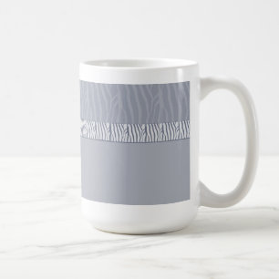 Silvergrå Zebrastreck Kaffemugg