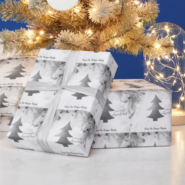  Silvergran, kulor God Jul   Presentpapper (Helgdagar)