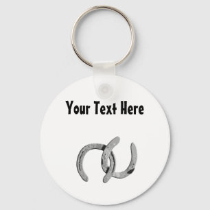 Silverhästen skor anpassadet Keychain Nyckelring
