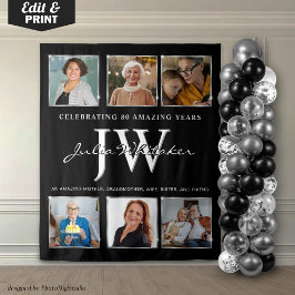 Silverinitialer Anpassad födelsedagsbakgrund och f