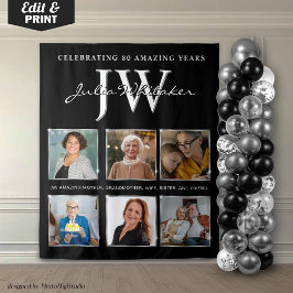 Silverinitialer Anpassad Födelsedagsbakgrund och F