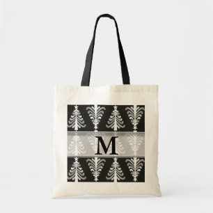Silverjulgranar svärtar Monogrammed Tygkasse