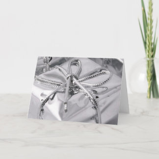 Silverjulklapp Helgkort