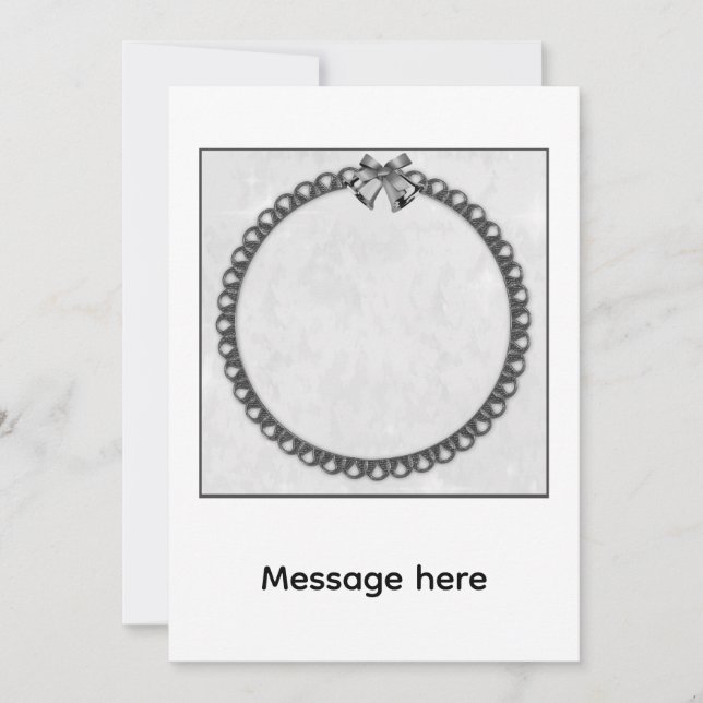 Silverklockor Inbjudningar (Framsida)